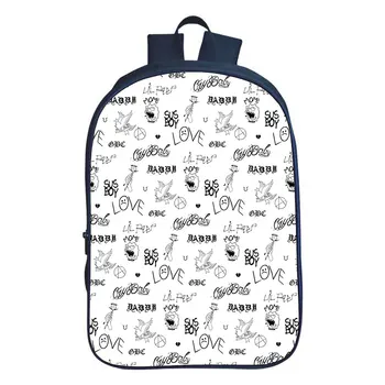 Рюкзак Lil Peep Практичные детские сумки Школьный рюкзак для подростков С красивым рисунком, милый школьный рюкзак для книг