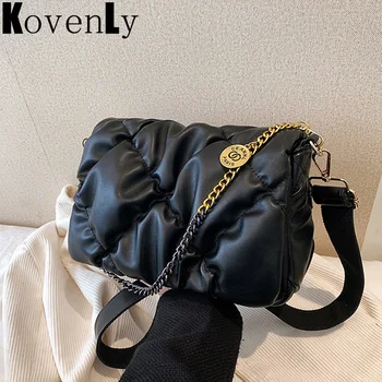 Женская сумка, мягкая хлопковая сумка-подушка, модные сумки через плечо в новом стиле для женщин, сумки через плечо большого размера, высокое качество
