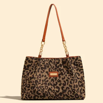 Женская сумка через плечо с леопардовым принтом Cheetah Large Shopping, роскошное дизайнерское ведро 2023, Новый тренд, сумки для вечеринок для путешествий