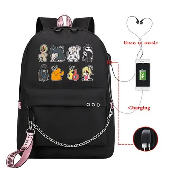 Модный игровой рюкзак SCP для мальчиков и девочек, специальные процедуры сдерживания, школьная сумка, сумка для книг, женские дорожные сумки через плечо с USB-разъемом