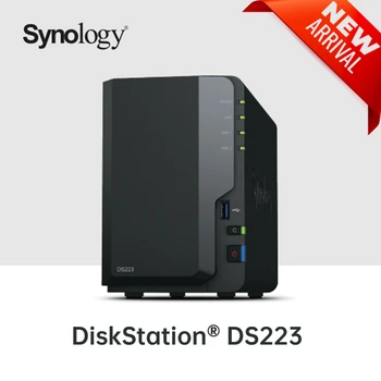 Synology DiskStation DS223, сетевое хранилище NAS с 2 отсеками (бездисковое) Платформа управления данными для дома И небольшого офиса Новинка 2023 года