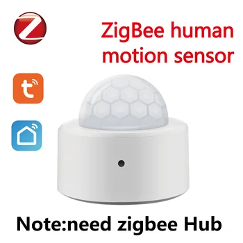 Умный датчик присутствия человека Tuya, датчик движения Zigbee Intelligent Home PIR, детектор безопасности, хорошо работает с Alexa Google Home