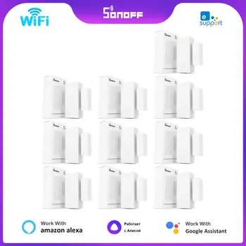 Itead SONOFF DW2 WiFi Умный Дверной Датчик Окна Детекторы Открытия/Закрытия дверей eWeLink Smart Home Alarm Работает С Alexa Google Home