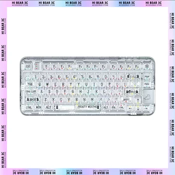 Механическая клавиатура CoolKiller CK75 С Динамической Rgb подсветкой С Возможностью Горячей Замены Трехрежимная Игровая Клавиатура 80 Клавиш Беспроводная Клавиатура Pc Gamer
