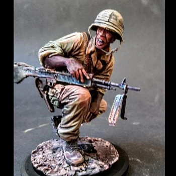 Солдат из смолы 1/16 древний солдат Модель войны во Вьетнаме В Разобранном виде Неокрашенный Набор для создания фигуры