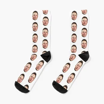 Носки с головой Илона Маска, женские носки, хоккейные компрессионные носки, забавные носки для женщин