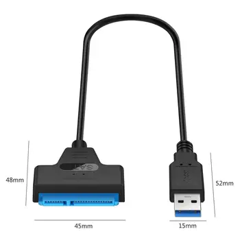 Кабель-адаптер SATA к USB 3.0 2,5 3,5-дюймовый SSD-накопитель с разъемом для расширения жесткого диска Кабель-адаптер