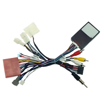 Автомобильный аудиосистема 16PIN шнур питания адаптер аудио жгут проводов с коробкой Canbus для 6-5 2012-2015 гг.