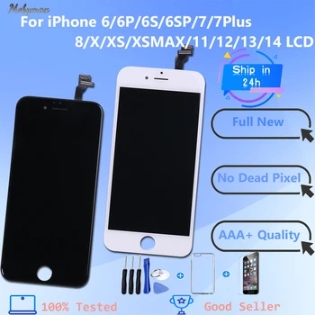 Качественный OLED ЖК-дисплей с Подарками Для iPhone X XS XSMAX Сенсорный Экран Дигитайзер ЖК-дисплей для iPhone 6 6S 7 8 11 12 13 Замена Сборки