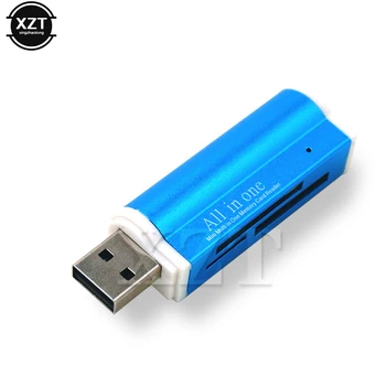 Устройство чтения карт памяти USB 2.0 Адаптер Multi All in 1 для Micro SD SDHC TF M2 MMC высокого качества для Windows 98SE Vista