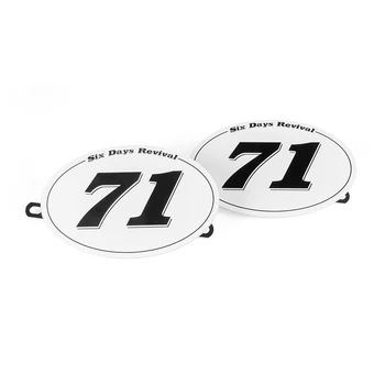 Новый настольный номерной знак Motorcylce № 216 Кронштейн номерного знака Винтажный 2шт для MOTO CAFE RACER Scrambler