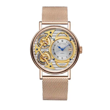 мужские автоматические часы, мужские роскошные наручные часы Reef Tiger gold мужские механические наручные часы relogio masculino со стальным ремешком RGA1995