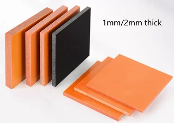 черно-оранжевая бакелитовая доска толщиной 1 мм, 2 мм, бакелитовая пластина, электроизоляционный лист, изоляция, бакелизированная доска, электрический лист