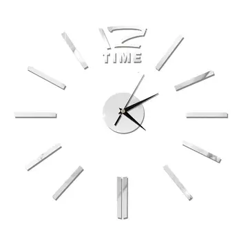 Настенные часы 3D DIY Акриловые зеркальные наклейки Гостиная Кварцевые игольчатые часы Акриловые наклейки для гостиной Домашний декор