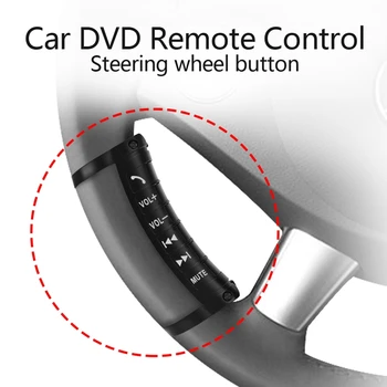 Универсальная кнопка дистанционного управления рулевым колесом автомобиля Многофункциональное беспроводное управление Bluetooth для 2DIN DVD-плеера