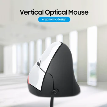 Вертикальная проводная мышь, эргономичная оптическая 3-клавишная Игровая офисная мышь, компьютерная мышь для ПК/ноутбуков, игровые мыши, Черные мыши
