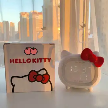 Sanrio Hello Kitty Kuromi My Melody Bluetooth Аудио Hello Kitty Детский Умный Будильник СВЕТОДИОДНЫЙ Рассеянный Свет Мультяшный Кот Динамик