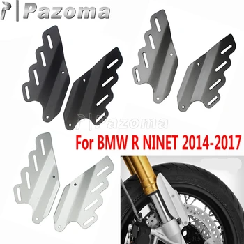 Черные/Серебристые/серые алюминиевые передние амортизаторы мотоцикла, украшение крышки вилки для BMW R NINET 2014 2015 2016 2017