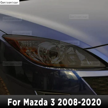 Для Mazda 3 2008-2020 Наружная фара автомобиля с защитой от царапин, Передняя лампа, защитная пленка из ТПУ, аксессуары для ремонта, наклейка