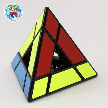 Зеркальные Пирамидальные кубики Sengso 3x3, Полая башня, особая форма, Волшебные Пирамидальные наклейки, Треугольник, 4 Грани, Черные Твист-пазлы, игрушки