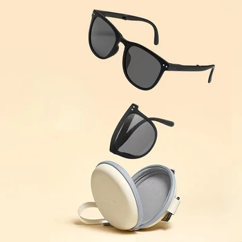 Новая индивидуальность Модные очки Люксовый бренд Креативный дизайн Складные Портативные солнцезащитные очки Женские солнцезащитные очки с защитой от ультрафиолета