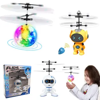 Индукция дрона вручную Инфракрасная индукция Радиоуправляемый вертолет Летающие игрушки Открытый радиоуправляемый вертолет Fly Ball Детские игрушки для мальчиков Подарки