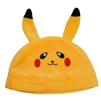 30 см в Диаметре Кепка Pokemon Pikachu Kawaii Hunter Мультяшная Шляпа Плюшевая Мягкая Кукла Детские Подарки На День Рождения