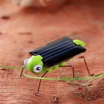 Солнечный кузнечик, обучающая игрушка-робот-насекомое на солнечной энергии, необходимый гаджет В подарок, Новинка, Забавная игрушка без батареек для детей