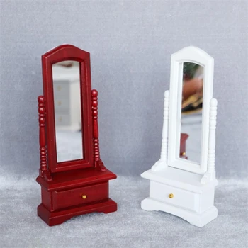 Набор миниатюрных туалетных зеркал 1: 12 для девочек, кукла Bjds, Аксессуары для кукольного домика для взрослых, мебель для ролевых игр, аксессуары для ландшафта дома