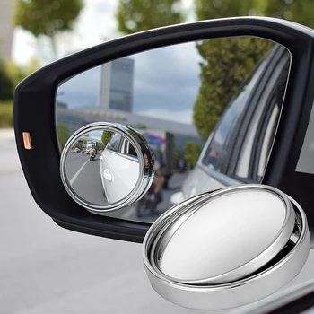 Автомобильное HD Зеркало Заднего Вида Широкоугольное Круглое Выпуклое Зеркало Для KIA Rio Ceed Sportage Mazda 3 6 Cx-5 Peugeot 206 307 308 207