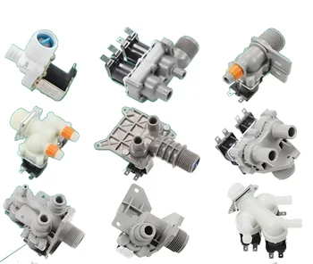 1Шт Различных моделей впускного клапана автоматической стиральной машины, электромагнитного водяного клапана с переключателем, одно- и двухпортового электромагнитного клапана