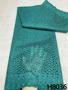 Африканская Нигерийская водорастворимая шнуровая кружевная ткань Африканская кружевная ткань 2023 Высококачественная Французская сетчатая кружевная ткань для свадебного платья