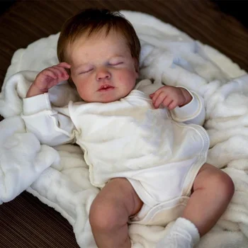 50 СМ Reborn Baby Doll Sleeping Loulou 3D Картина С Видимыми Венами, Как У Настоящего Младенца Kids Boneca Art Bebe Reborn Supply