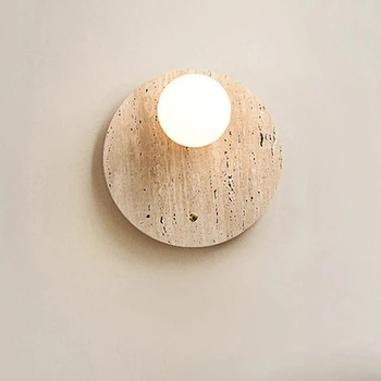 Японский Настенный светильник Ваби Саби Для гостиной Современный Простой Теплый Хаки для спальни, кабинета, Прикроватной тумбочки, Украшения квартиры.