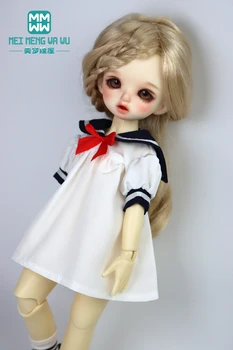 Одежда для куклы подходит на 28-30 см для куклы 1/6 YOSD BJD Модная юбка школьной формы с белым бантом