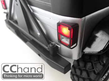 CChand Металлический задний фонарь, светодиодная решетка капота, подходит для 1/10 AXIAL SCX10 90027/90035 JEEP JK 1: 10 Радиоуправляемая автомобильная игрушка