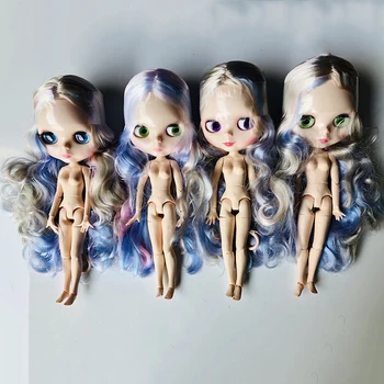 Фабрика Blyth Doll mix color волна волос белая кожа Blyth Куклы Совместное обнаженное Тело DIY BJD Модная игрушка для Девочки Рождественский подарок