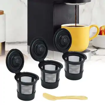 Чашка для кофейного фильтра с ложкой в оболочке из капсул Чашка для кофейных капсул, пригодная для кофемашины, запчасти для кофемашин для приготовления кофе