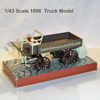 Имитация модели грузовика 1896 года в масштабе 1/43 Статический автомобиль, изготовленный на заказ Автомобиль для взрослых, коллекция украшений, сувениров, подарков