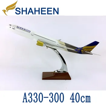 40 см 1:172 Airbus A330-300 модели Pakistan SHAHEEN airlines с самолетом из базового сплава, коллекционная демонстрационная модель самолета