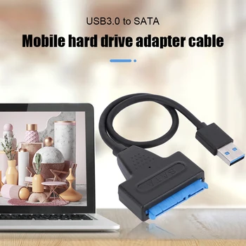Кабель USB 3.0-SATA Со Скоростью До 5 Гбит/с 22-контактный Адаптер для 2,5-Дюймового Внешнего Жесткого диска HDD SSD Жесткий Диск USB 3.0-Кабель-адаптер Sata II