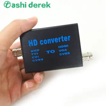 Видео Конвертер CVBS AHD TVI CVI в HDMI Адаптер BNC в HDMI Преобразователь Видеосигнала 4-в-1 Видео Конвертер для Системы Безопасности