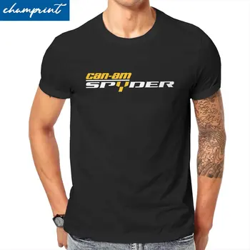 Футболки Can Am Spyder, новинка мужской мотоциклетной команды, футболки из 100% хлопка, футболки с коротким рукавом, одежда больших размеров