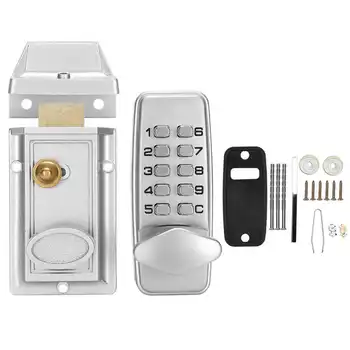 Замок дверной ручки с цифровым паролем, механический водонепроницаемый электронный замок для шкафчика, механический замок