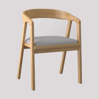 Эргономичные Современные обеденные стулья, опора для спинки с деревянной ручкой, Модный обеденный стул, опора для локтей, Украшение для дома
