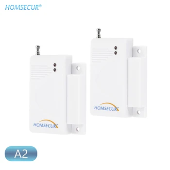 HOMSECUR 2шт Беспроводной Датчик Двери Окна Детектор A2 433 МГц для Домашней GSM Сигнализации Охранной Системы