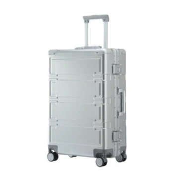100% высококачественный алюминиево-магниевый багаж на колесиках, большой 28-дюймовый дорожный чемодан-тележка для путешествий, чемодан для поездки