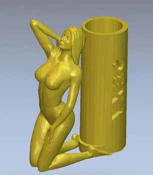 рельеф 3D модели для ЧПУ или 3D принтеров в формате файла STL girl_glass