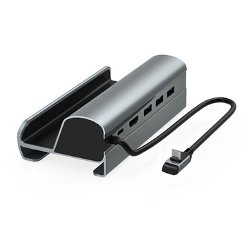 Док-станция USB C для Steam Deck с дисплеем 4K HD, USB 3.0 для зарядки PD, док-станция Ethernet для замены игровой деки