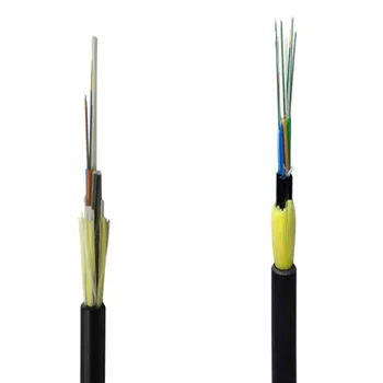 оптический кабель adss с одинарной двойной полиэтиленовой оболочкой frp, 12-жильный оптоволоконный кабель adss цена, цена волоконно-оптического кабеля adss за метр